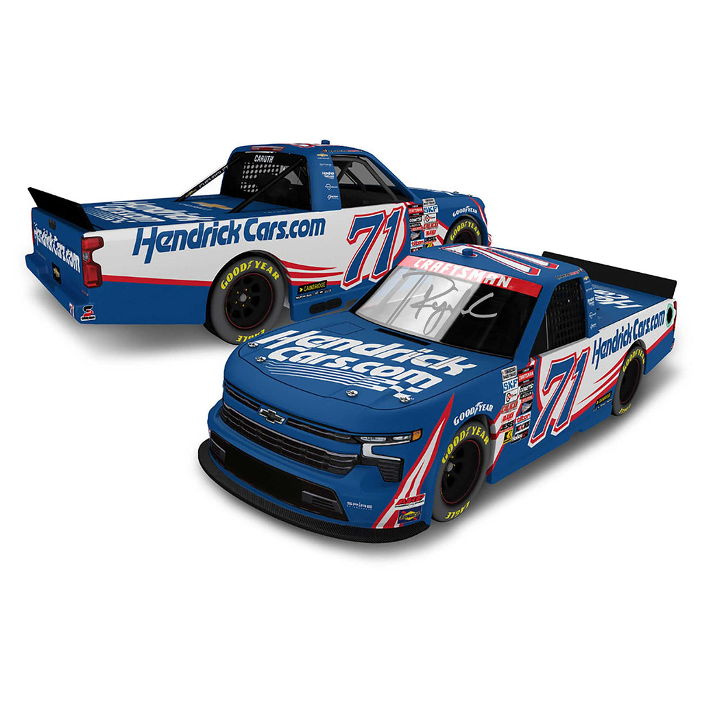 Rajah Caruth Autographed HendrickCars Truck Series 1:24 Standard 2024 Diecast #71 NASCAR