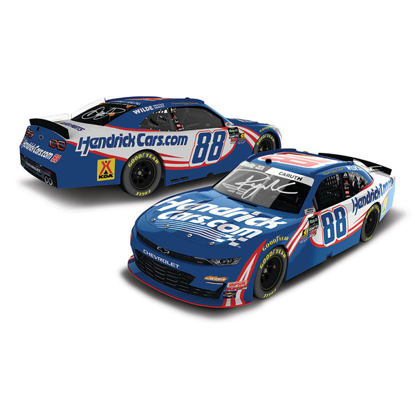 Rajah Caruth / Dale Earnhardt Jr Dual Autographed HendrickCars 1:24 Standard 2026 Diecast Car #88 NASCAR