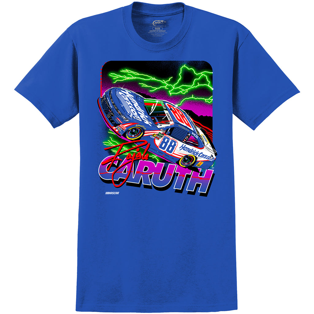Rajah Caruth 2026 HendrickCars #88 Tru Royal 2-Spot T-Shirt Blue NASCAR
