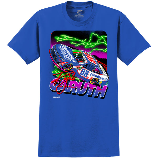 Rajah Caruth 2026 HendrickCars #88 Tru Royal 2-Spot T-Shirt Blue NASCAR