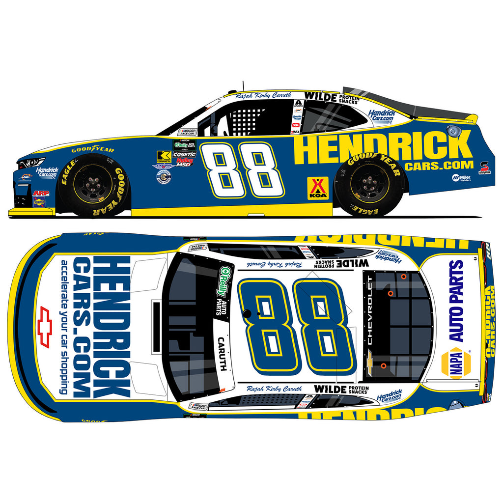 Rajah Caruth HendrickCars #88 San Diego Mark McFarland Throwback 1:24 Standard 2026 Diecast Car NASCAR