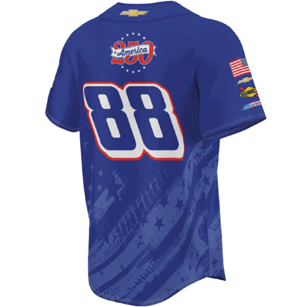 Rajah Caruth 2026 HendrickCars Patriotic San Diego Race JRM Official Pit Crew / Personnel ProSphere Baseball Jersey