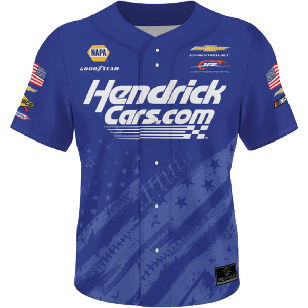 Rajah Caruth 2026 HendrickCars Patriotic San Diego Race JRM Official Pit Crew / Personnel ProSphere Baseball Jersey