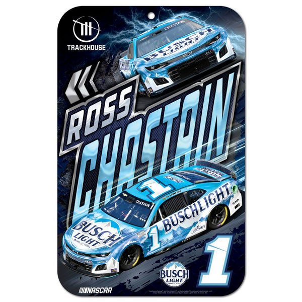 Ross Chastain 2025 Busch Light #1 11x17 Plastic Sign NASCAR