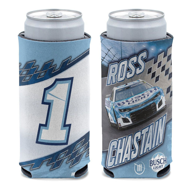 Ross Chastain 2024 Busch Light #1 Slim Can Hugger 12oz Cooler NASCAR