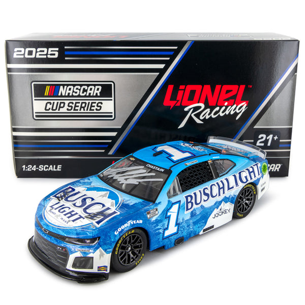 Ross Chastain Autographed Busch Light 1:24 Standard 2025 Diecast Car #1 NASCAR