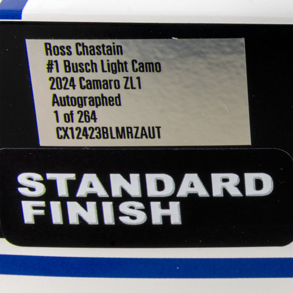 Ross Chastain Autographed Busch Light Camo 1:24 Standard 2024 Diecast Car Hand Signed #1 NASCAR