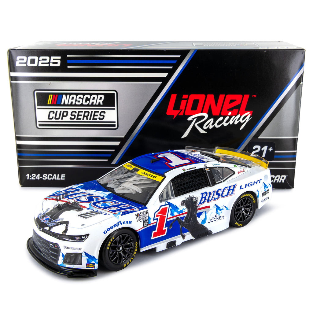 Ross Chastain Autographed Busch Retro 1:24 Standard 2025 Diecast Car #1 NASCAR
