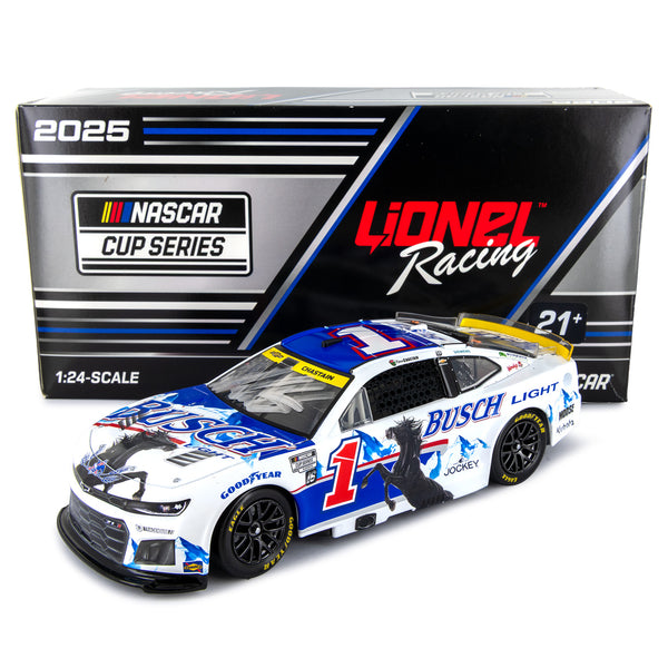 Ross Chastain Autographed Busch Retro 1:24 Standard 2025 Diecast Car #1 NASCAR