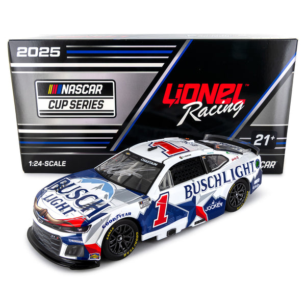 Ross Chastain Autographed Busch Light Texas 1:24 Standard 2025 Diecast Car Hand Signed #1 NASCAR