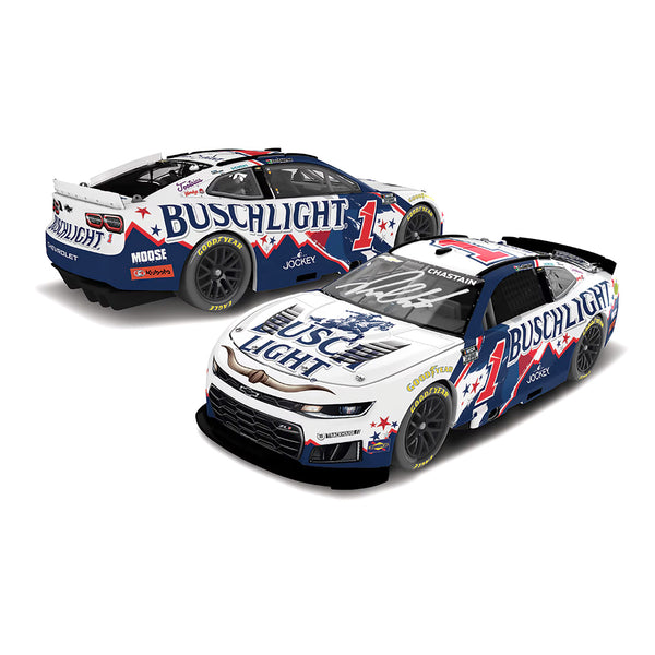 Ross Chastain Autographed Busch Light Western 1:24 Standard 2026 Diecast Car #1 NASCAR