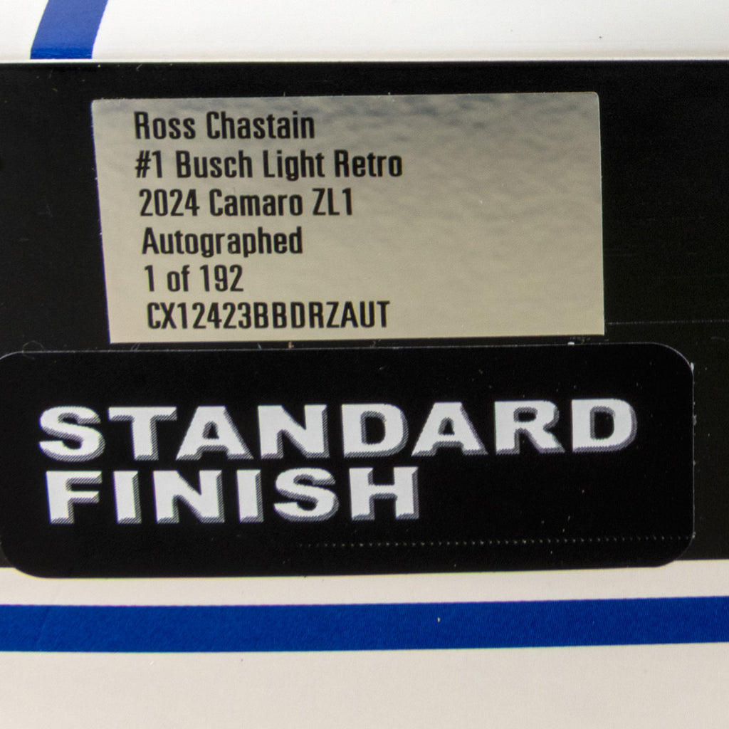 Ross Chastain Autographed Busch Retro 1:24 Standard 2024 Diecast Car #1 NASCAR