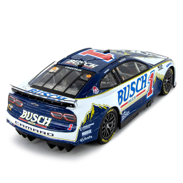 Ross Chastain Autographed Busch Retro 1:24 Standard 2024 Diecast Car #1 NASCAR