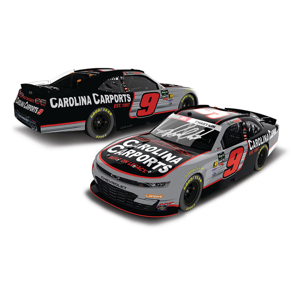 Ross Chastain Autographed Carolina Carports 1:24 Standard 2026 Diecast Car #9 NASCAR
