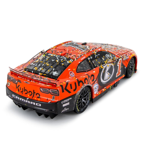 Ross Chastain Autographed Kansas Race Win 1:24 Standard 2024 Diecast Car Kubota #1 NASCAR
