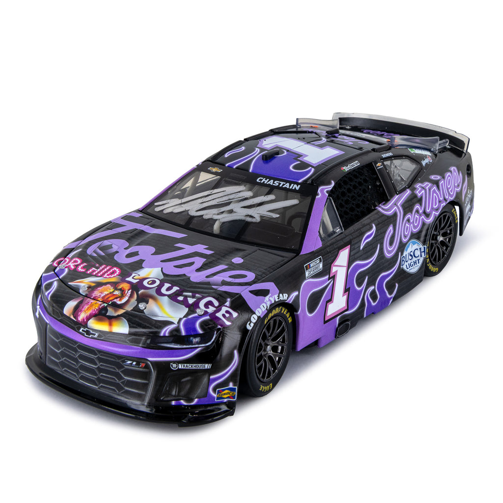 Ross Chastain Autographed Tootsie's Orchid Lounge 1:24 Standard 2025 Diecast Car #1 NASCAR