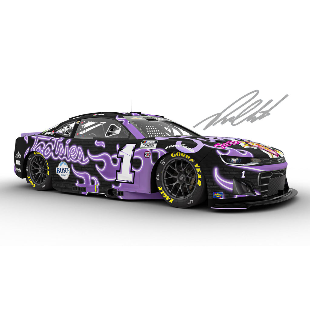 Ross Chastain Autographed Tootsie's Orchid Lounge 1:24 Standard 2025 Diecast Car #1 NASCAR