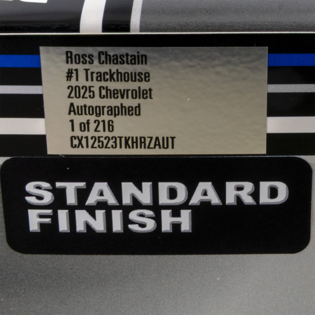 Ross Chastain Autographed Trackhouse 1:24 Standard 2025 Diecast Car Hand Signed #1 NASCAR