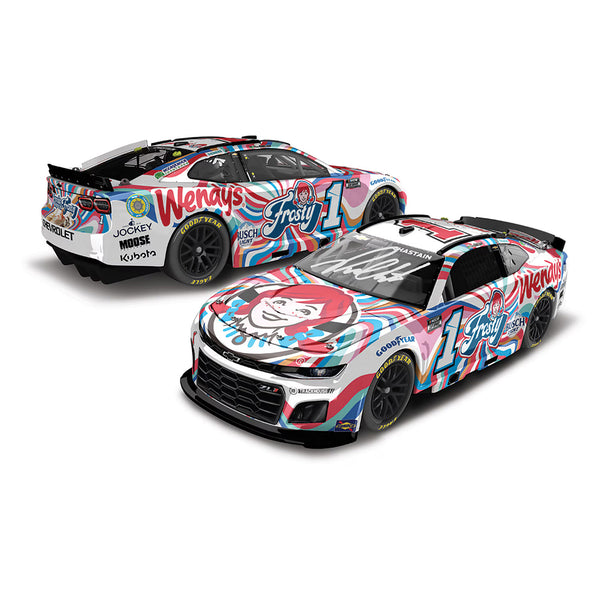 Ross Chastain Autographed Wendy's Frosty 1:24 Standard 2025 Diecast Car #1 NASCAR