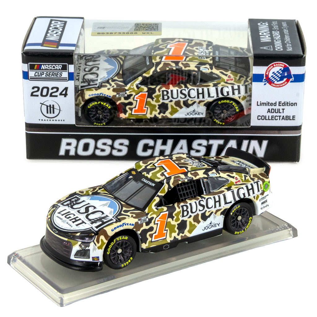 Ross Chastain Busch Light Camo 1:64 Standard 2024 Diecast Car #1 NASCAR