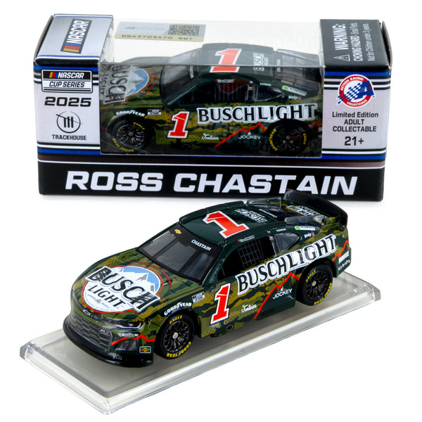 Ross Chastain Busch Light Camo 1:64 Standard Chassis 2025 Diecast Car