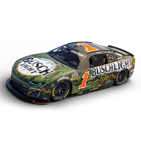 Ross Chastain Busch Light Camo 1:64 Standard Chassis 2025 Diecast Car