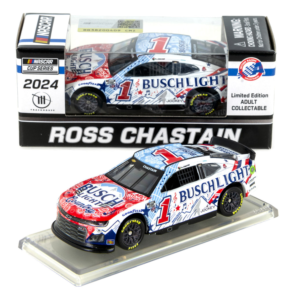 Ross Chastain Busch Light Country 1:64 Standard 2024 Diecast Car #1 NASCAR