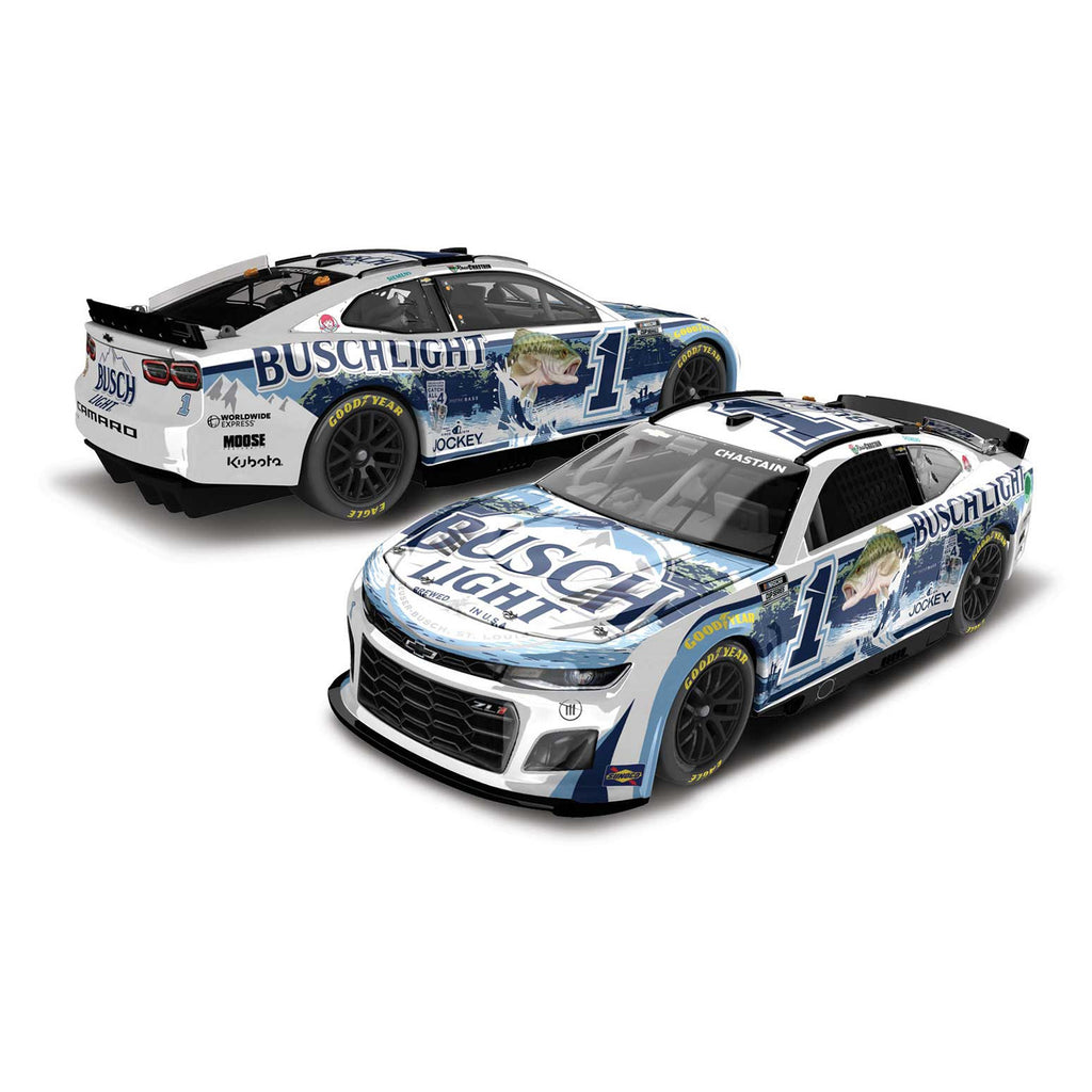 Ross Chastain ELITE Busch Light Fishing 1:24 2024 Diecast Car #1 NASCAR