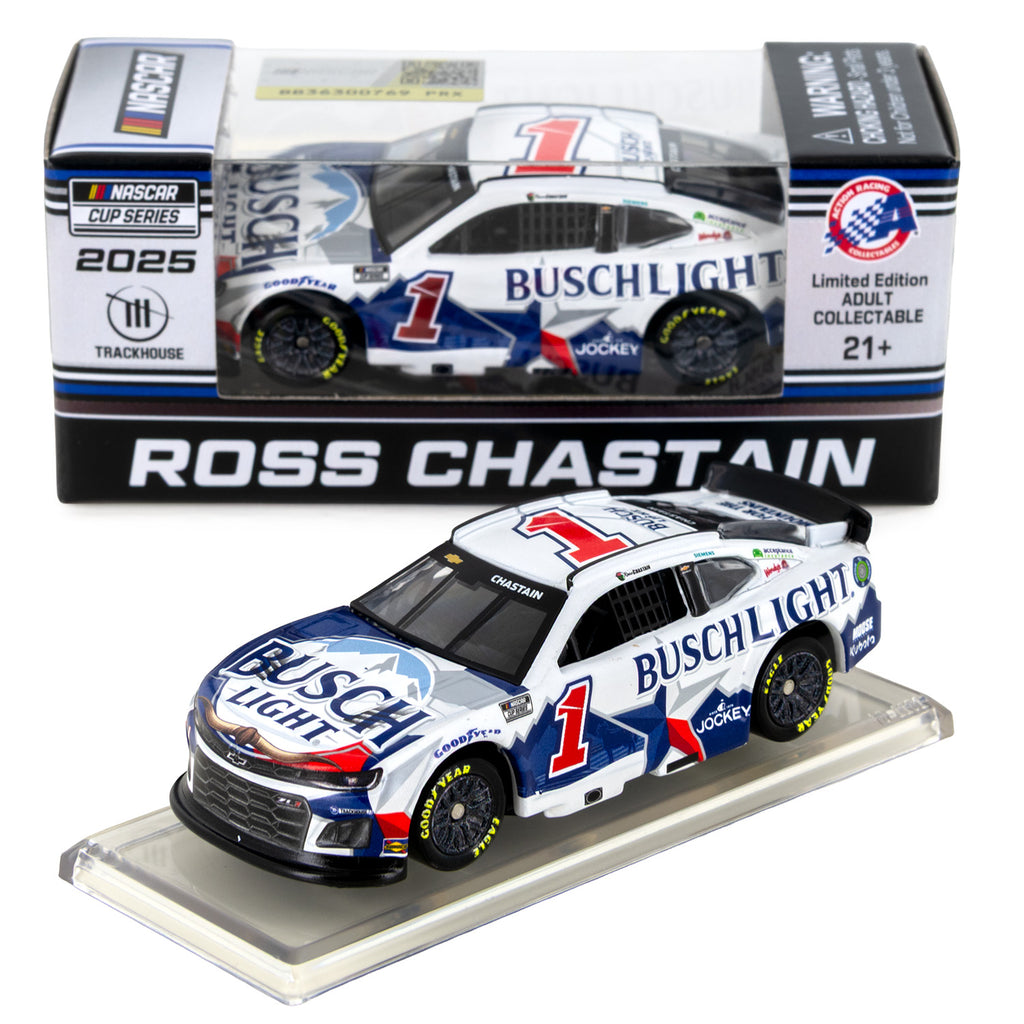 Ross Chastain Busch Light Texas 1:64 Standard 2025 Diecast Car #1 NASCAR