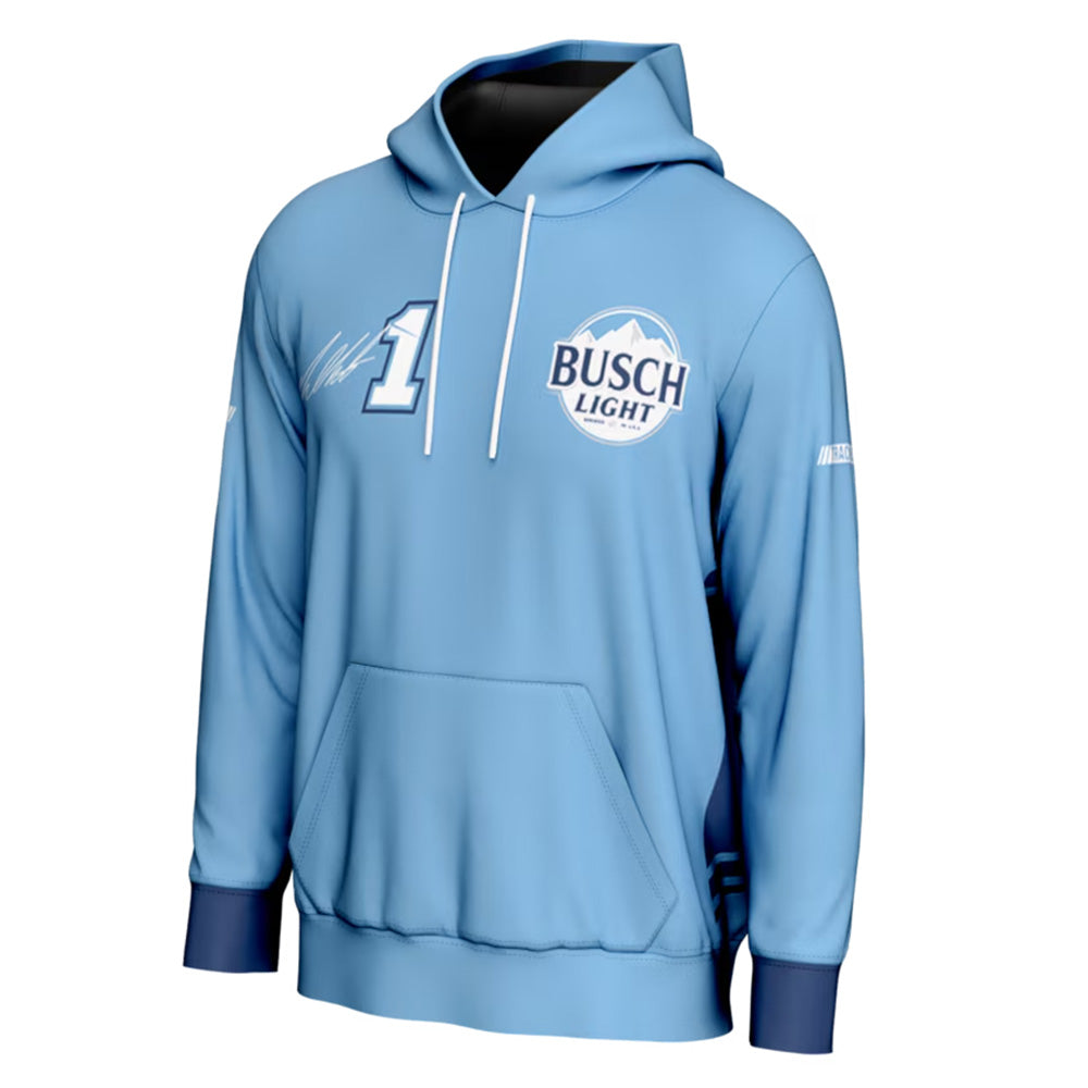 Ross Chastain 2026 Busch Light #1 Blue Hoodie Outerwear Sweatshirt NASCAR