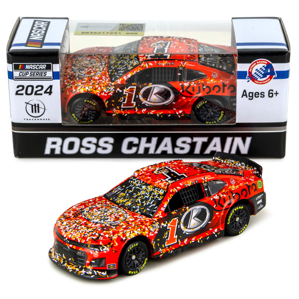 Ross Chastain Kansas Race Win 1:64 Standard 2024 Diecast Car Kubota #1 NASCAR
