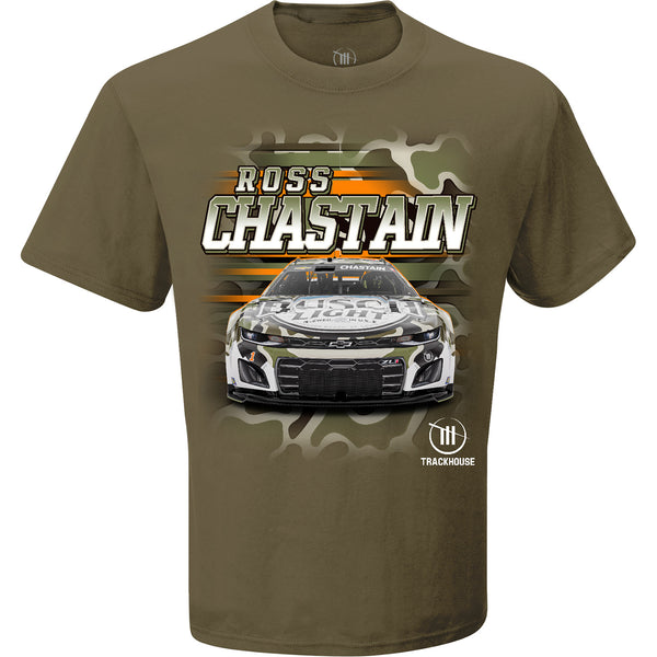 Ross Chastain 2024 Busch Light Camo Paint Scheme T-Shirt Military Green #1 NASCAR