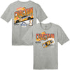 Ross Chastain 2024 Busch Light Peach Paint Scheme T-Shirt Gray #1 NASCAR