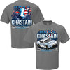 Ross Chastain 2026 Busch Light Patriotic Eagle Car 2-Spot T-Shirt Gray #1 NASCAR