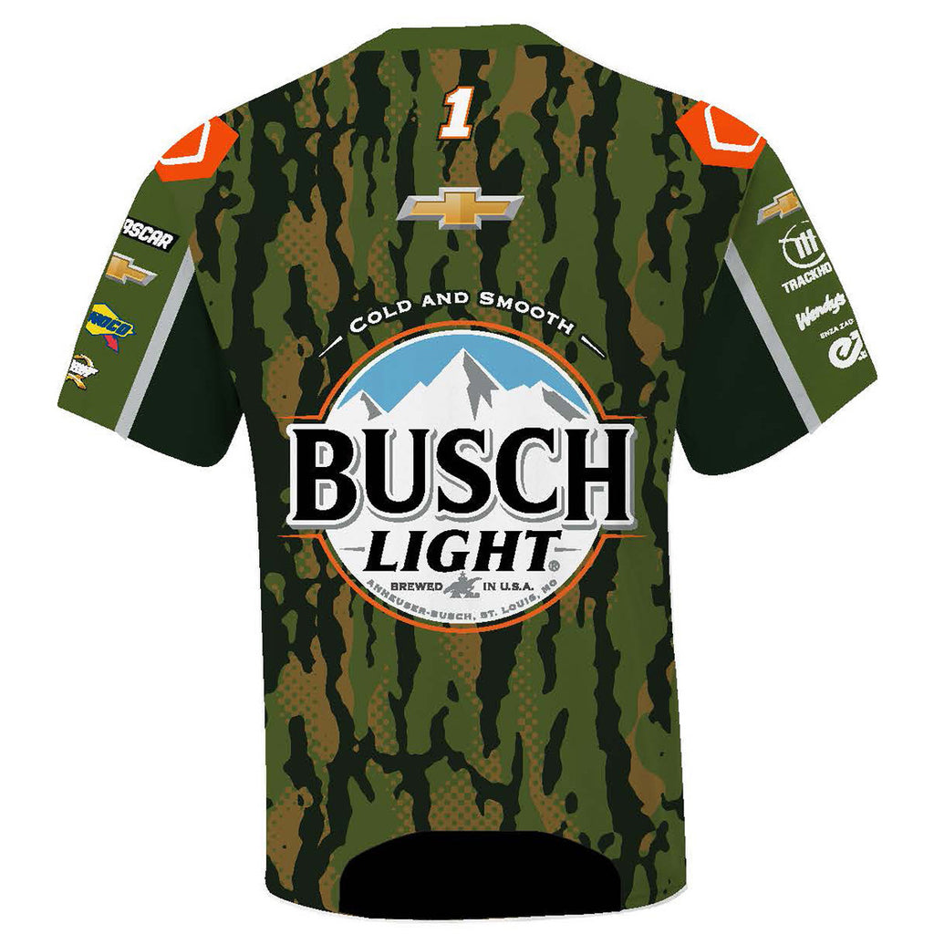 Ross Chastain 2025 Busch Light Camo Sublimated Uniform Pit Crew T-Shirt #1 NASCAR