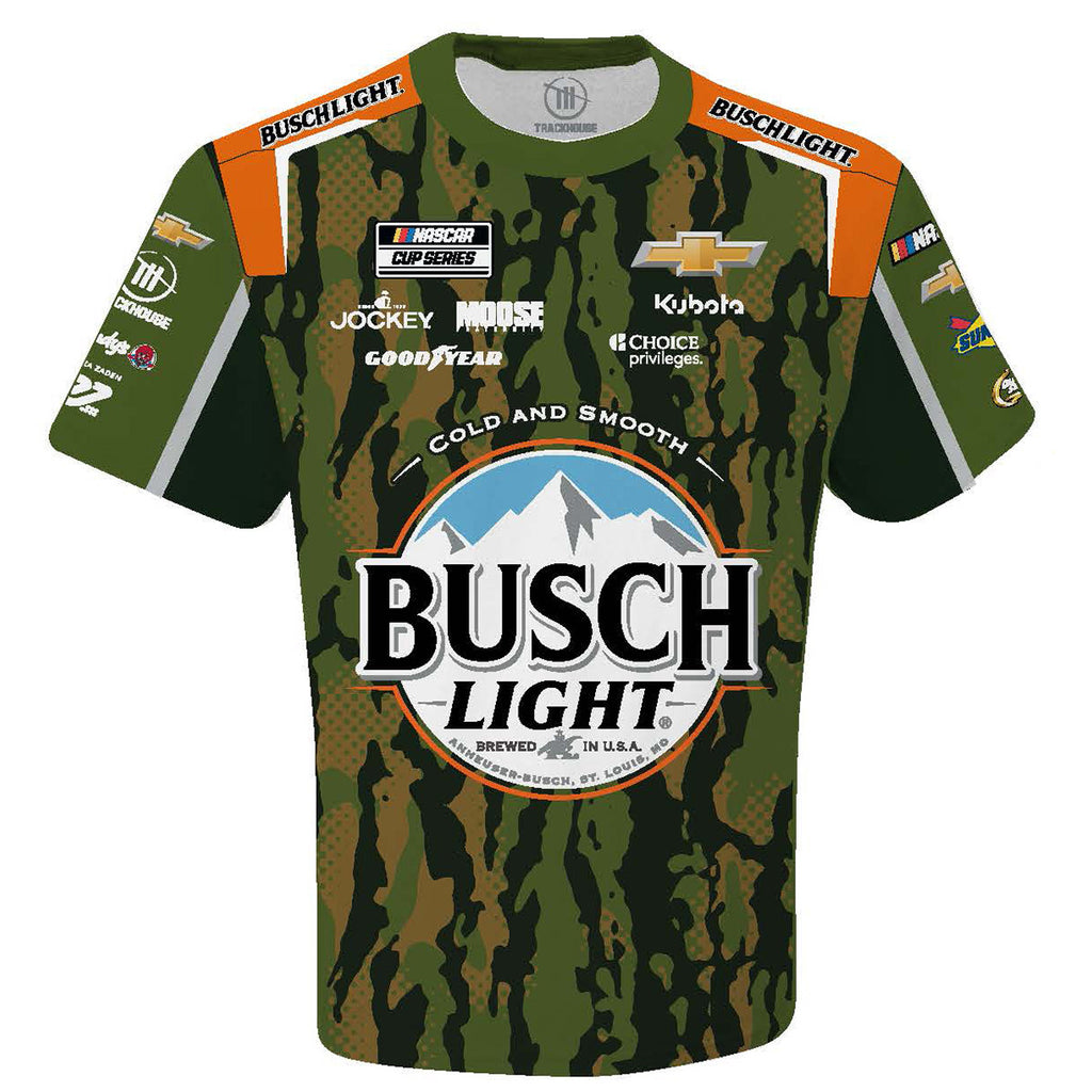 Ross Chastain 2025 Busch Light Camo Sublimated Uniform Pit Crew T-Shirt #1 NASCAR