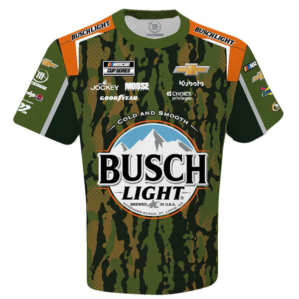Ross Chastain 2025 Busch Light Camo Sublimated Uniform Pit Crew T-Shirt #1 NASCAR