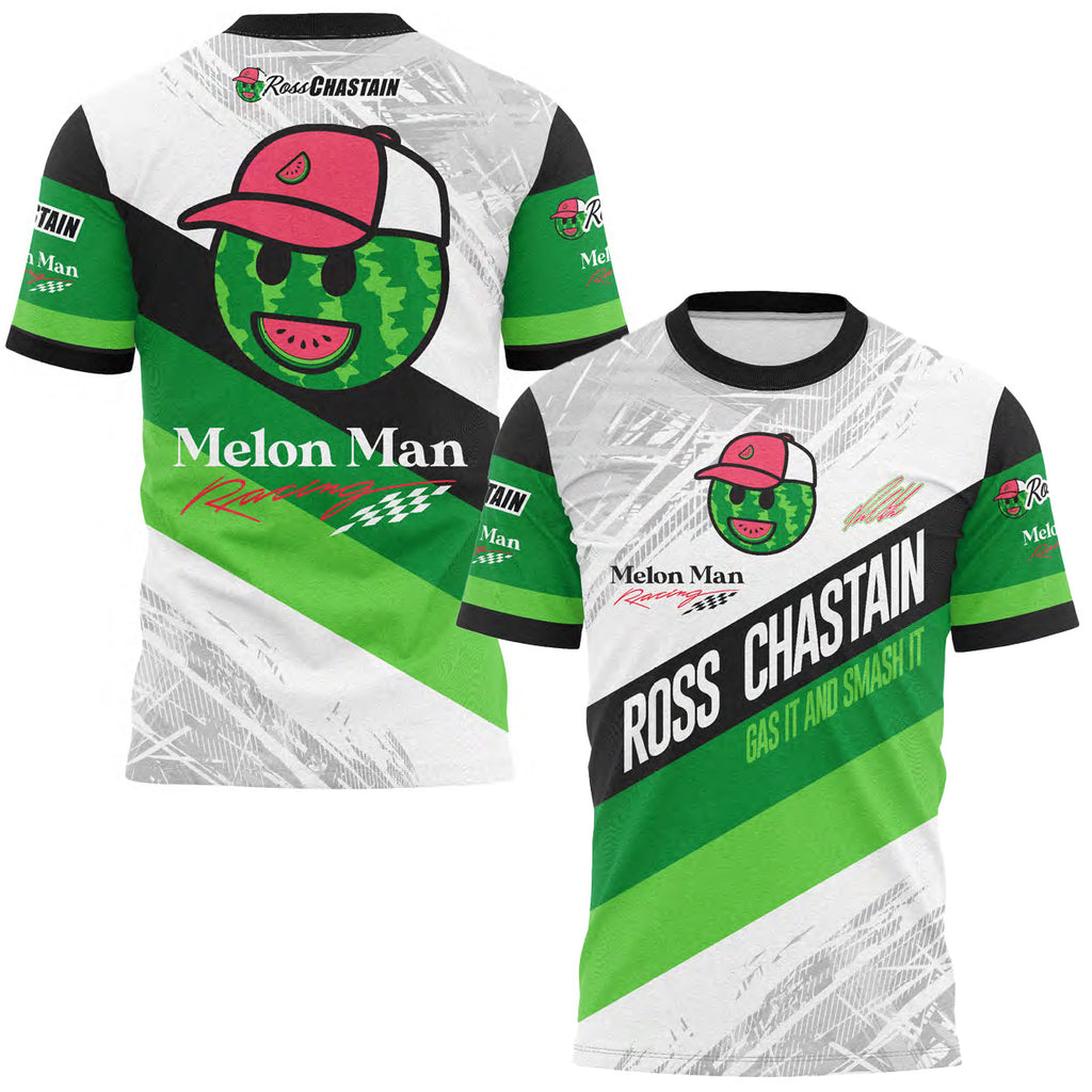 Ross Chastain 2025 Melon Man Sublimated Uniform Pit Crew T-Shirt