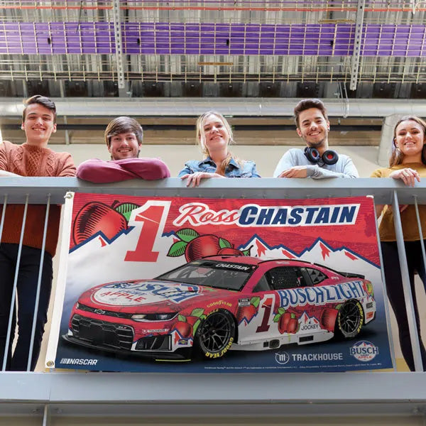 Ross Chastain 2026 Busch Light Apple Car 3x5 Flag #1 NASCAR