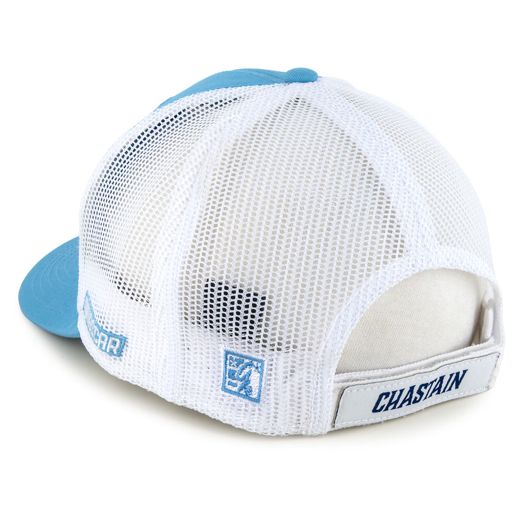 Ross Chastain 2026 Big Number #1 Mesh NASCAR Hat Exclusive Blue/White