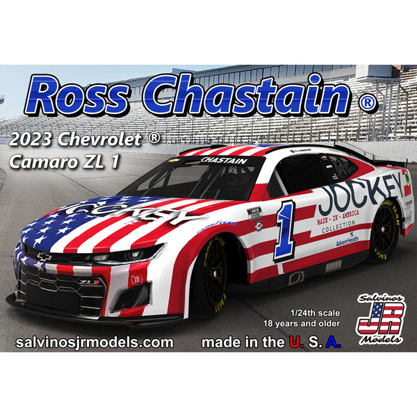 Ross Chastain 2023 Jockey Patriotic 1:24 Adult Model Car Kit #1 NASCAR