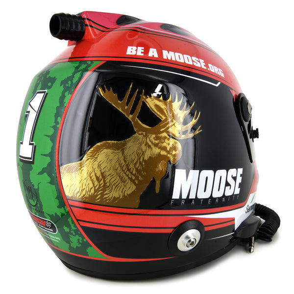 Ross Chastain Autographed Full Size Moose Collectible Replica Helmet #1 NASCAR