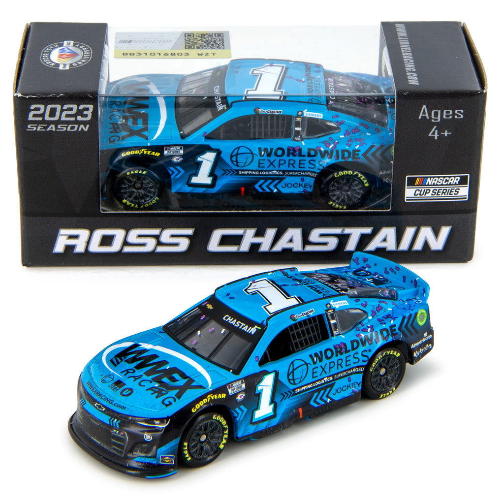 Ross Chastain Nashville Race Win 1:64 Standard 2023 Diecast Car #1 Worldwide Express NASCAR