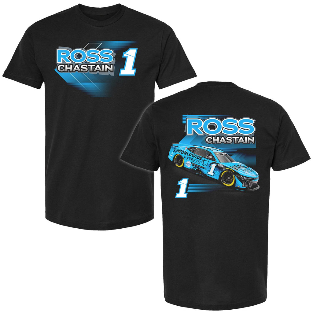 Ross Chastain 2024 WWEX Pit Stop Car T-Shirt Black #1 NASCAR