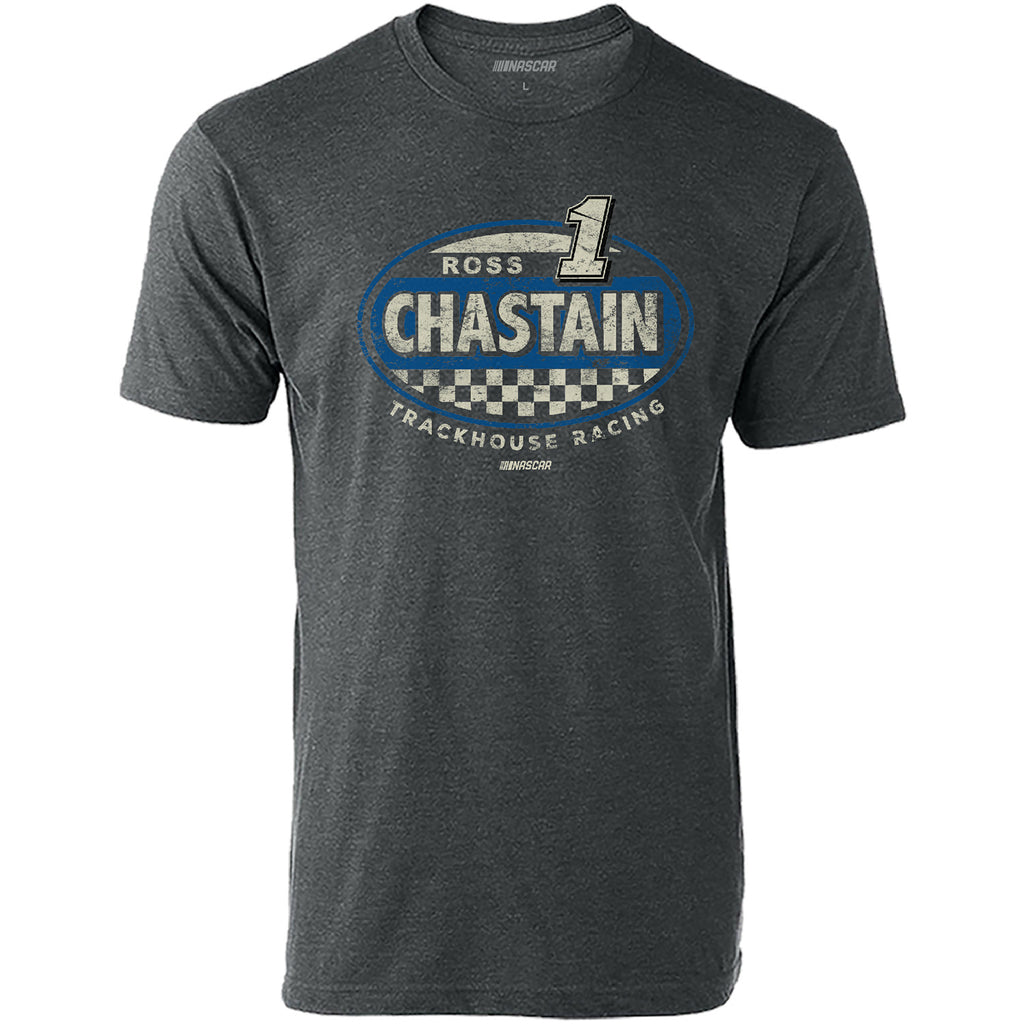 Ross Chastain 2023 Vintage Track #1 T-Shirt Gray NASCAR