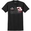 RCR 2025 #3 Flag Black 2-Spot T-Shirt NASCAR Dale Earnhardt