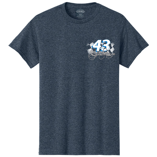 Richard Petty 2026 The King #43 Heather Navy 2-Spot Classic Ink T-Shirt