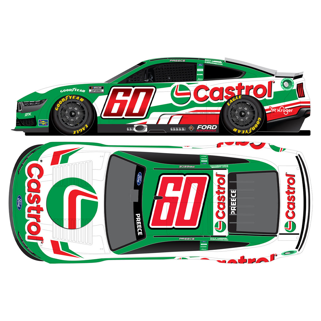 Ryan Preece Castrol 1:64 Standard 2025 Diecast Car #60 NASCAR