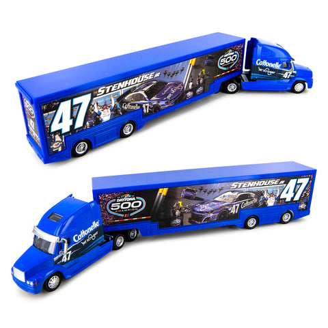 Ricky Stenhouse Jr 2023 Daytona 500 Race Win 1:64 Standard NASCAR Diecast Hauler #47 NASCAR