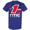 Sam Mayer 2024 RTIC Outdoors Paint Scheme T-Shirt Blue #1 NASCAR